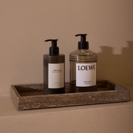 Titanium travertine dienblad tray 15x30cm