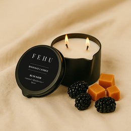 Massage Kerze Rum Noir, 100 g.