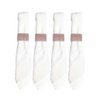 Set of 4 round of rectangular peach towels