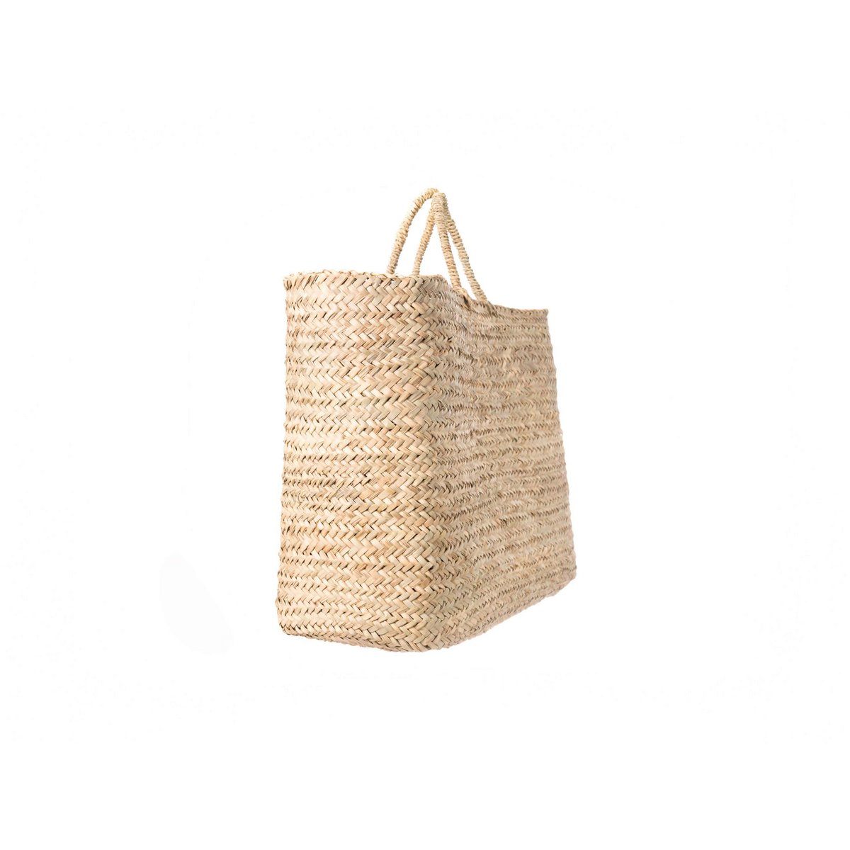 Cesta Capazo de mimbre con Asas, Bolso de palma artesanal. Bolso de esparto.