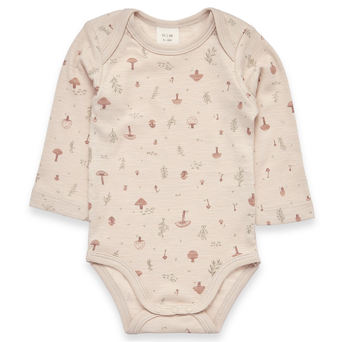Langarm Body - Interlock Slubgarn beige