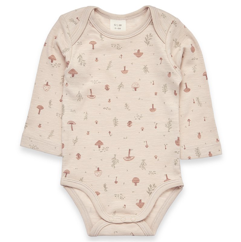 Cuerpo Langarm - Interlock Slubgarn beige