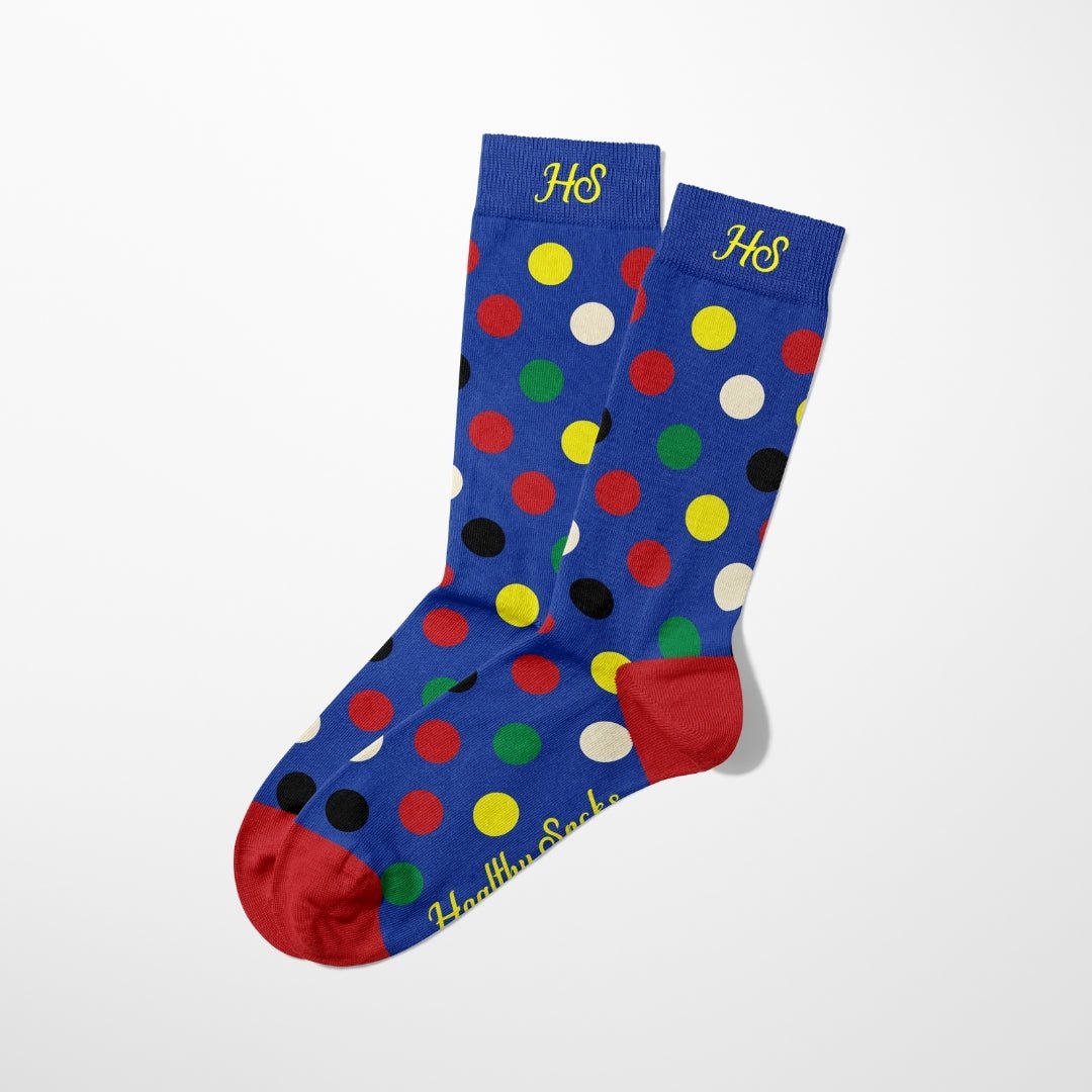 EKG DOT SOCKS - Blue Edition