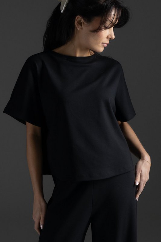 Lounge by Luin T-Shirt, Schwarz