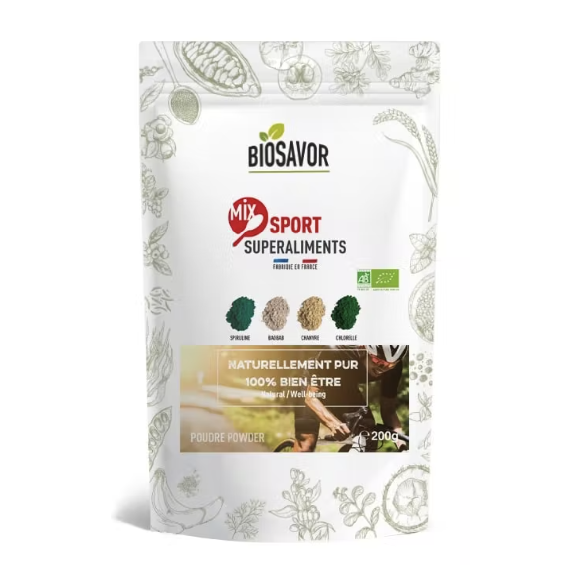 MIX SPORT EN POUDRE - 200G - COMPLÉMENT ALIMENTAIRE