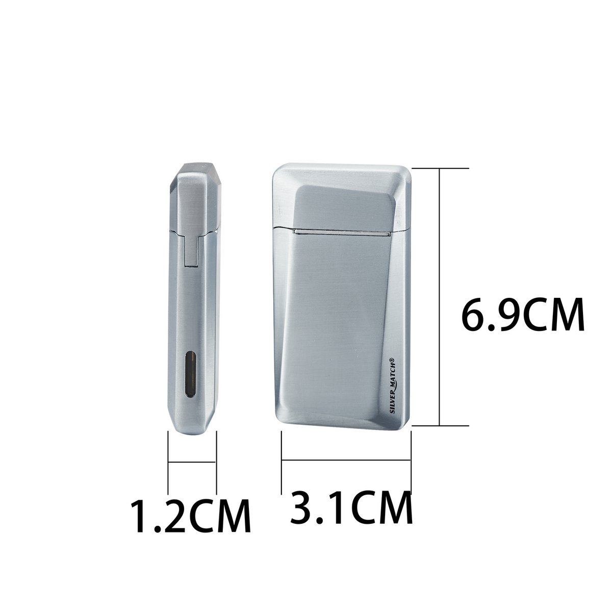 Briquet jet flame Sydney Silver Match