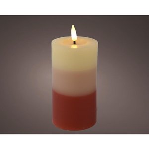 LED-Kerze mit Flammeneffekt, Farbverlauf, 11 cm, Terra