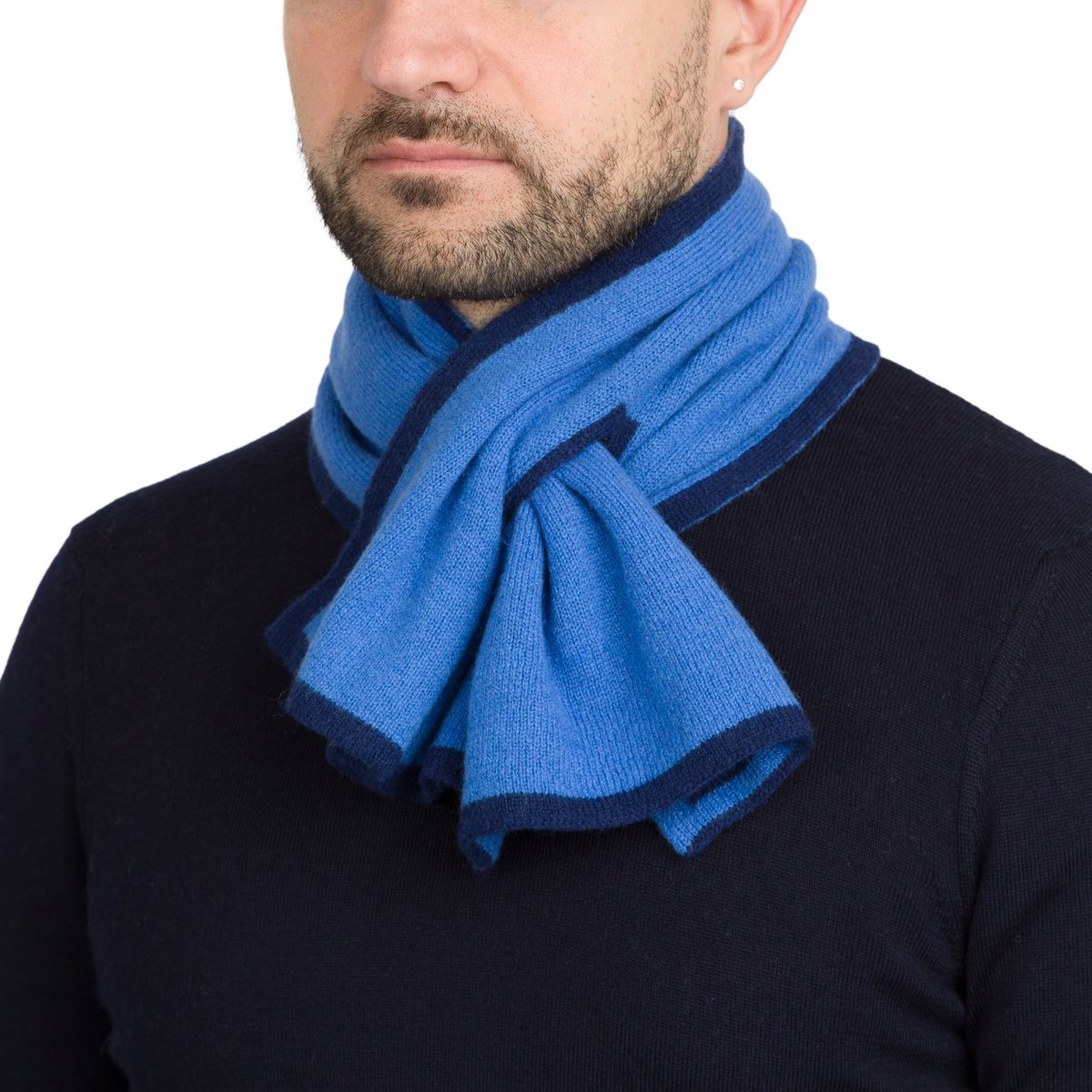 DUETTO - Bufanda de doble cara de puro cashmere