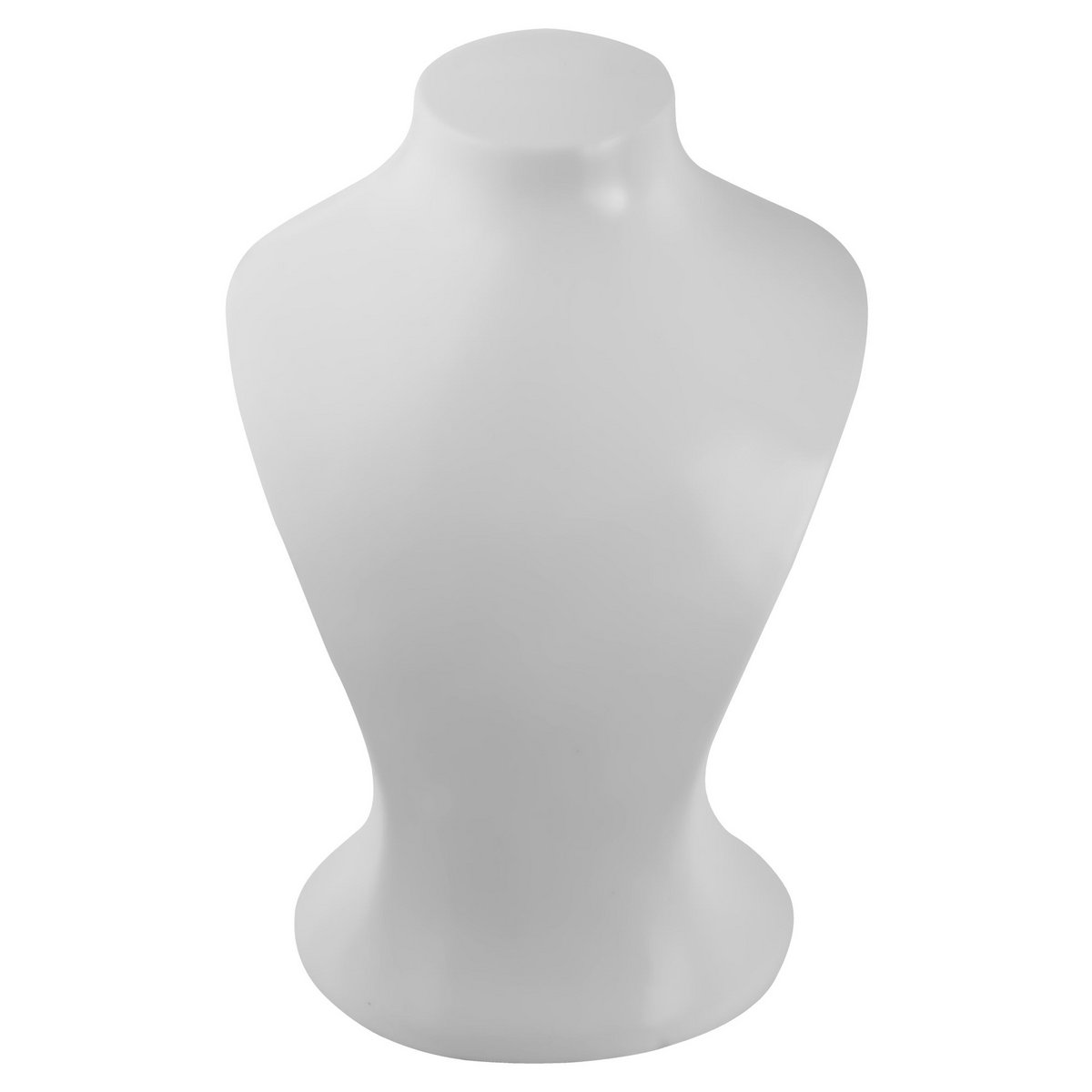 Bust, plastic, white, 25 cm x 20 cm x 14 cm