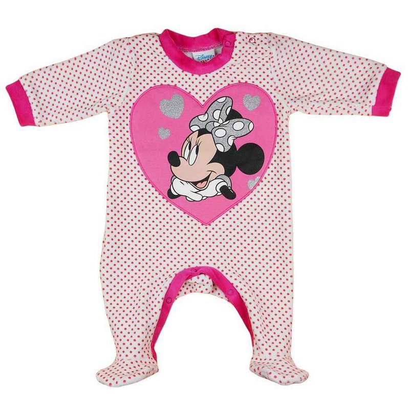Disney Girls Long Sleeve Romper Pink