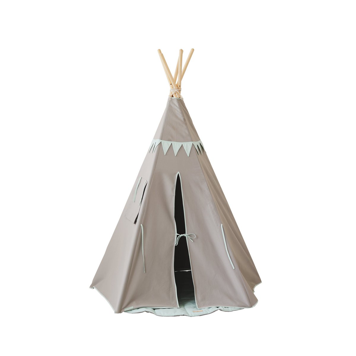 Tenda tepee "Mint Love" con ghirlanda
