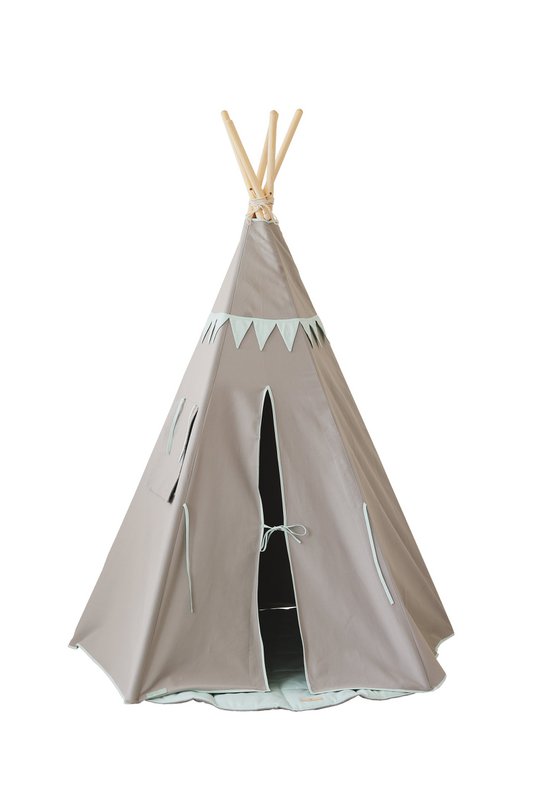 Tenda tepee "Mint Love" con ghirlanda