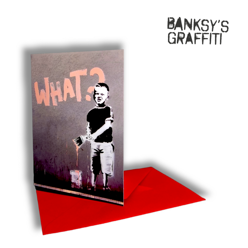 Carte de vœux Banksy - Quoi ?