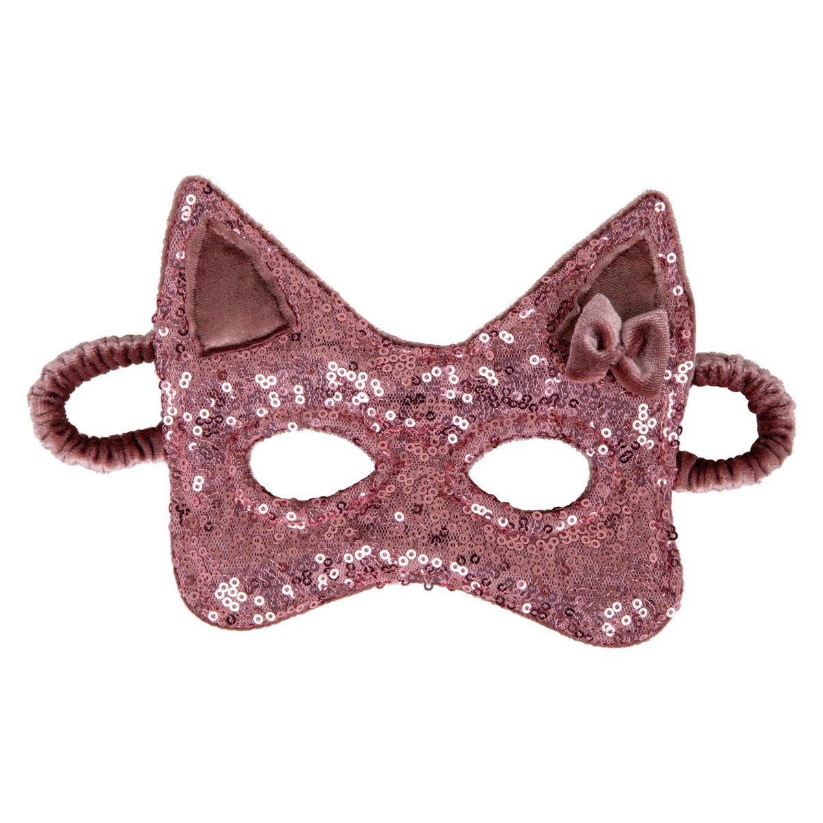 "Cosmic Pink pailletter" Kattemaske