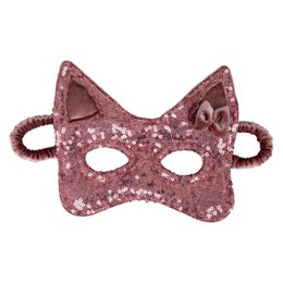 "Cosmic Pink pailletter" Kattemaske