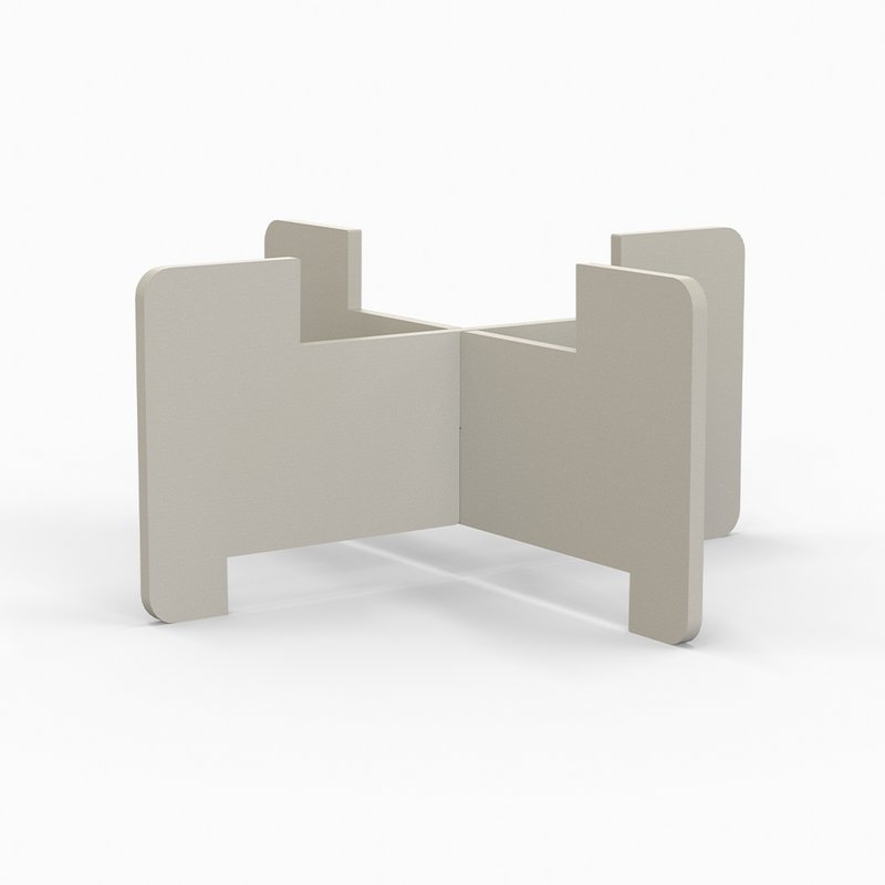 Fusée (bougies) standard - 130x60mm - beige / gris clair