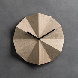 Orologio Delta in Legno in Rovere