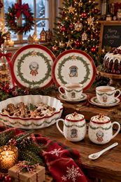 Porcelain baking dish Happy Holidays 24,5x5,5 cm