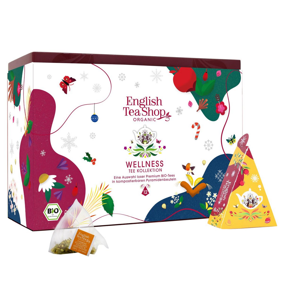 ETS - Teegeschenk "Winter Wellness", BIO, 12 Pyramidenbeutel