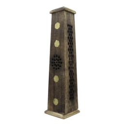 Green Tree Tower Incense Burner Flower of Life