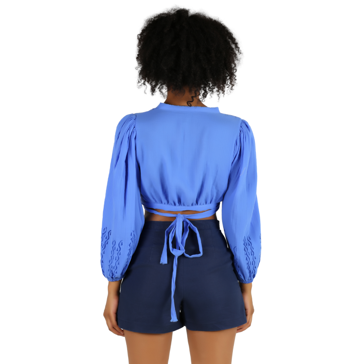 Crop Top - Muselina De Doble Gasa