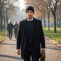 RB5008GW | COURMAYEUR – Doppelseitige Unisex-Strickmütze, hergestellt in Italien. Farbe Schwarz/Grau