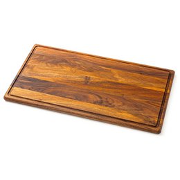 Grande planche à découper en bois - Planche de service en noyer (44 x 30 x 2 cm)