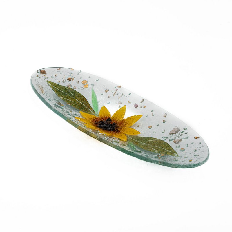 Frasco de empatata en vidrio Murano, favorita de la idea de regalo, decoración de oro floral