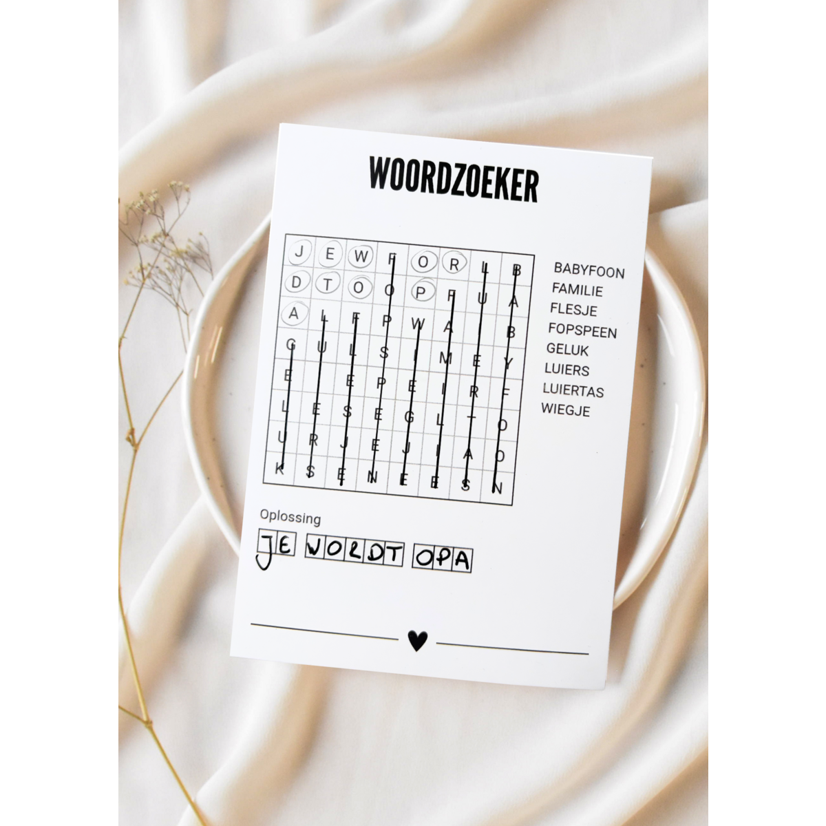A6 Postcard • WordZoeker • Grandpa