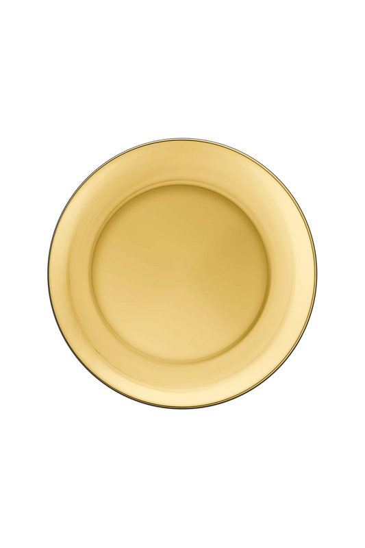 Set/2 Plates Gold 20cm