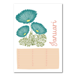 Geburtstagskalender Blumen