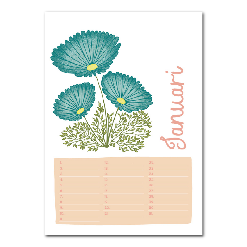 Geburtstagskalender Blumen