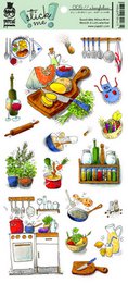 Foglio adesivo impermeabile trasparente - in cucina