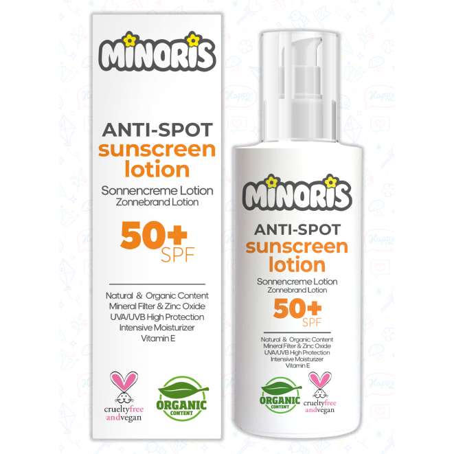 MINORIS ANTI-SPOT SUNCREEN LOTION 50+SPF 15OML