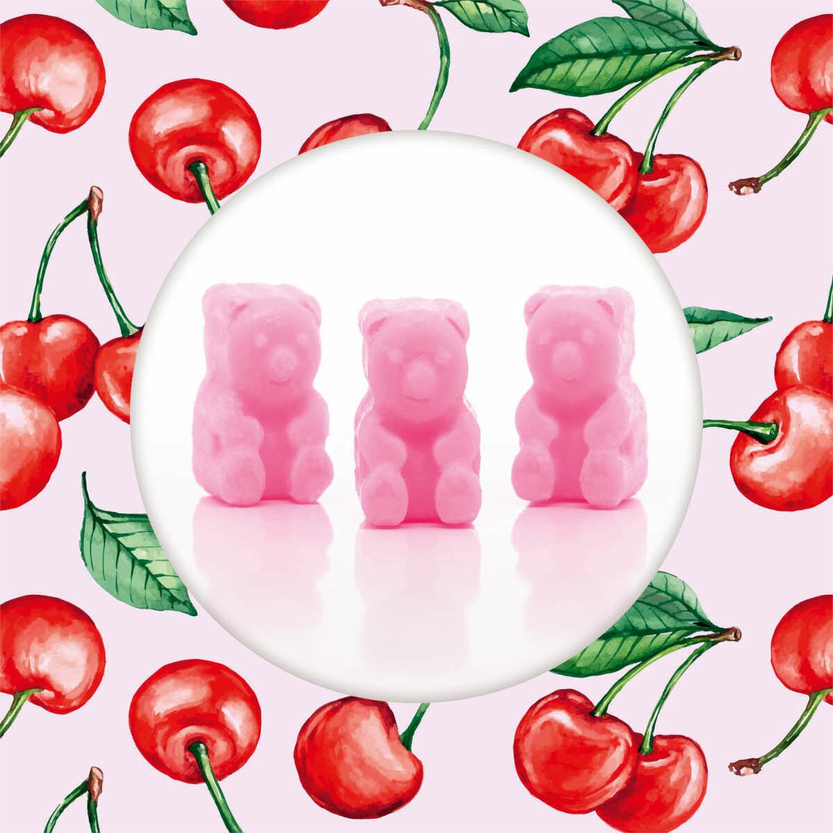 Oso de Cera Perfumado Superfruta Cereza - 50g