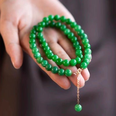 Collier de perles de jade impérial