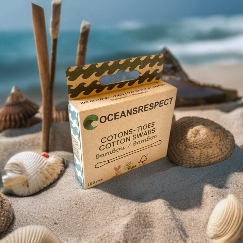 Biodegradable bamboo cotton swabs - Pack of 100 units
