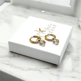 ARIADNE - Hoop earrings with Zircon