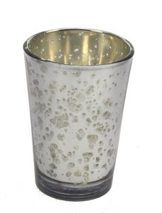 Glass with candle gray