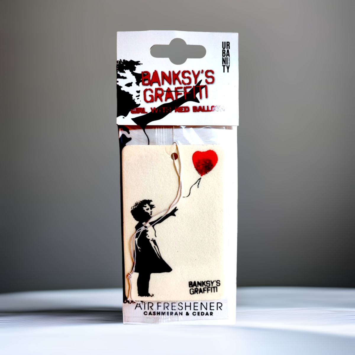 Banksy Car Air Freshener - "Girl With Red Balloon"