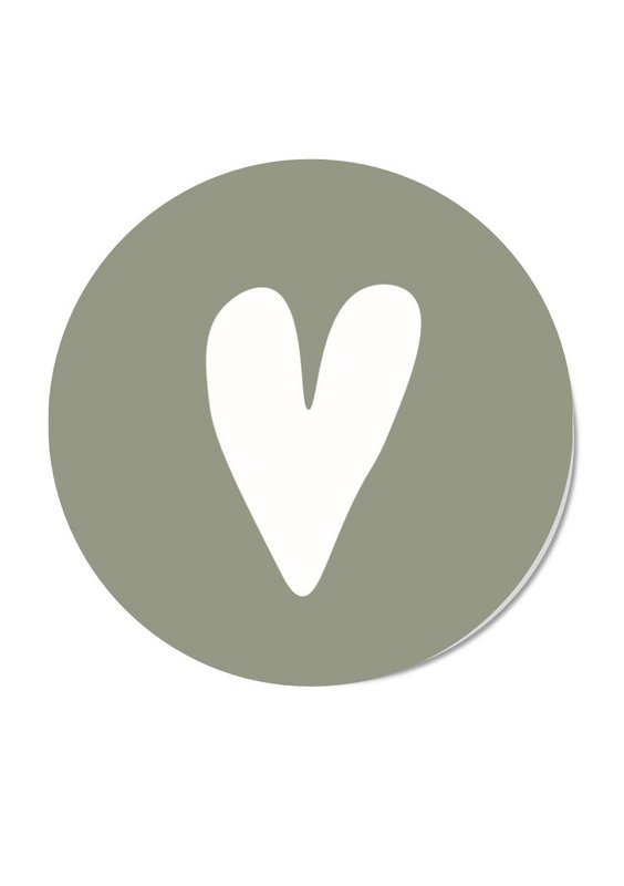 Mini Forex Circle - Heart Green