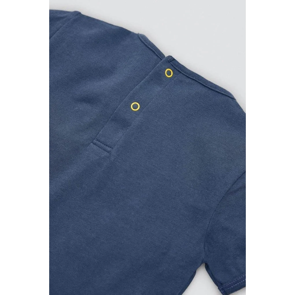 Conjunto Bebé Niño Camiseta y Pantalón Corto Azul Marino