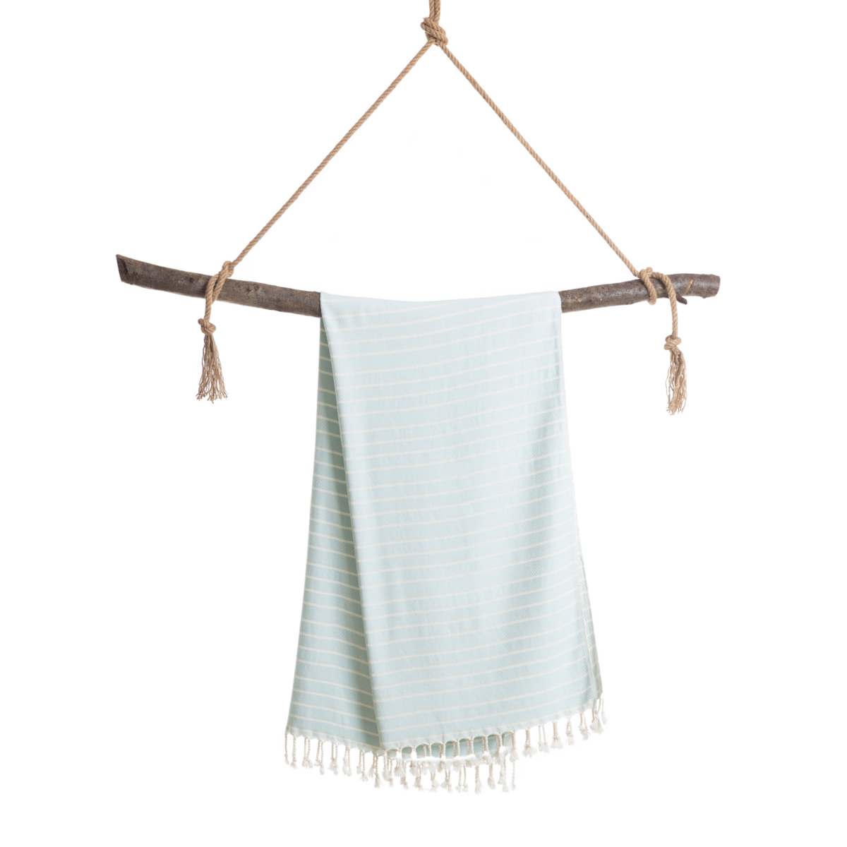 ILVA Bamboo Cotton Hammam Spa Towel – Lightweight & Compact – Mint - 180x100 cm