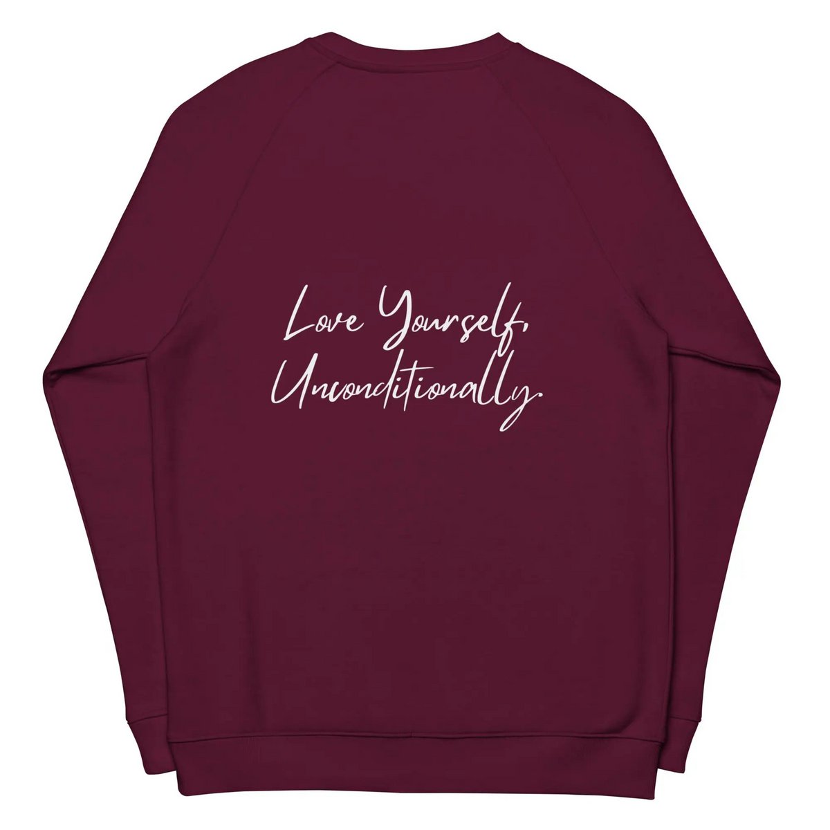 Økologisk sweatshirt SELF LOVE Unisex økologisk raglan sweatshirt