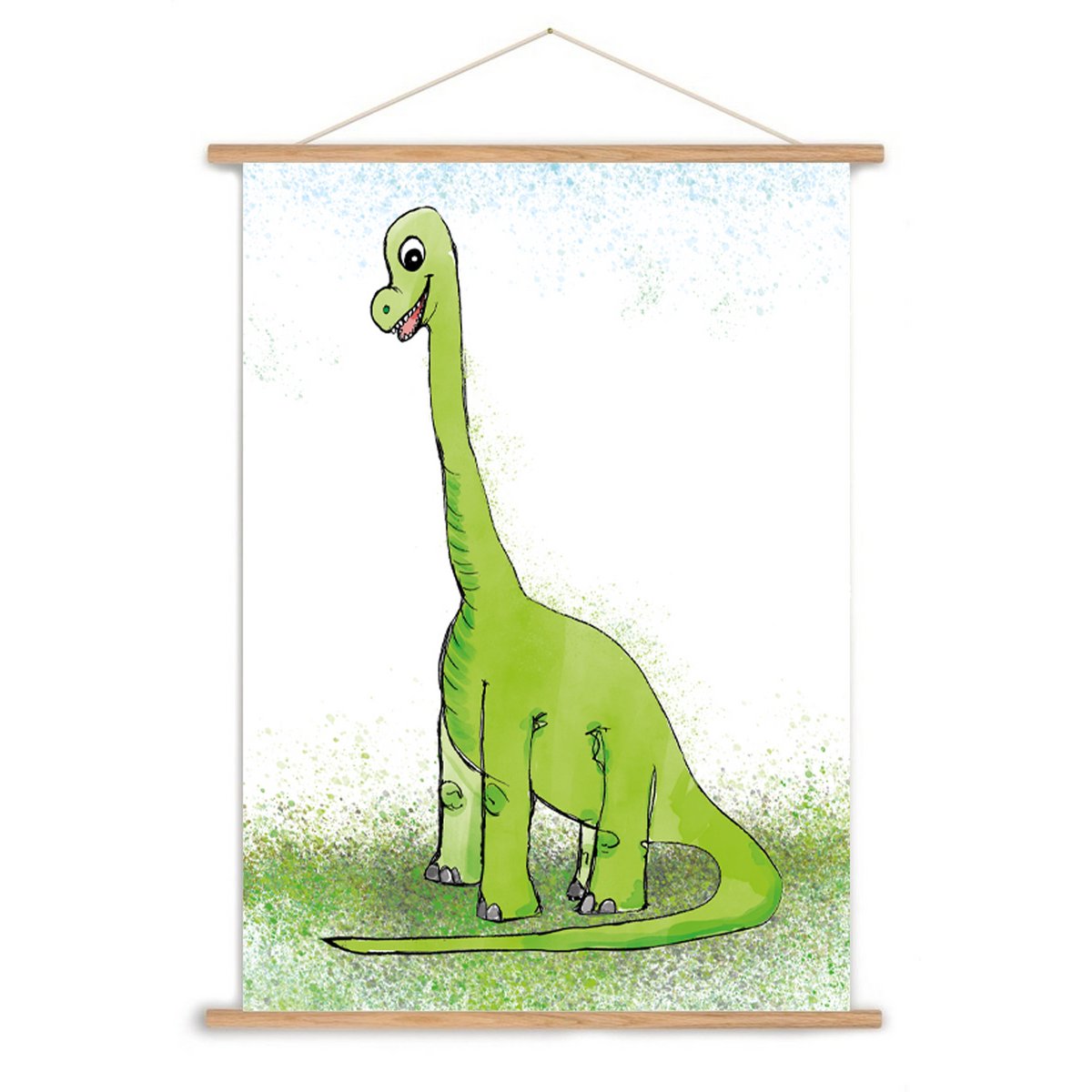 Brontosauro Poster A3 – Dinosauro Getekende