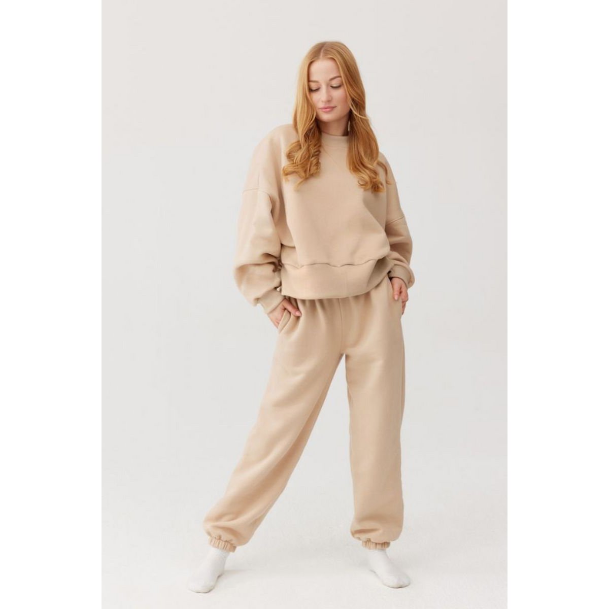 RUBI sweatpants - cotton - beige