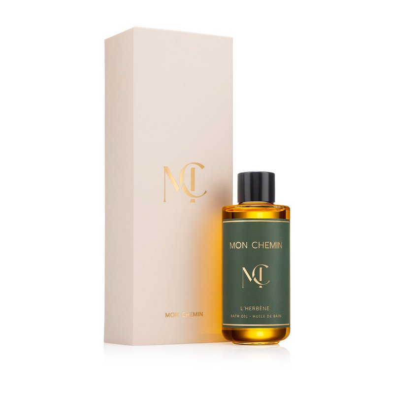 Mon Chemin® Luxus-Badeöl | L'Herbéne | Würzig und grün | Argan, Kamelie und Baobab