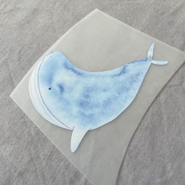Baleine d'image en fer, patch, image de repassage pour les enfants, idée cadeau