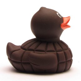 Chocolate squeaky duck - rubber duck