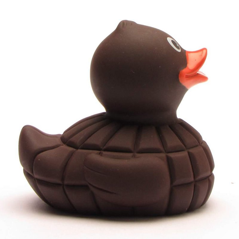 Chocolate squeaky duck - rubber duck